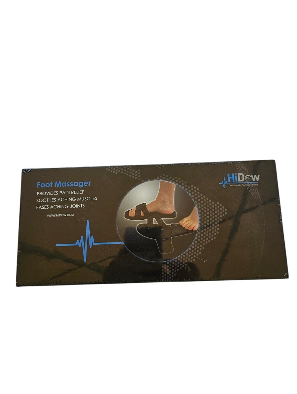 HiDow Foot Massager in Black Soothes Aching Muscles Eases Aching Joints